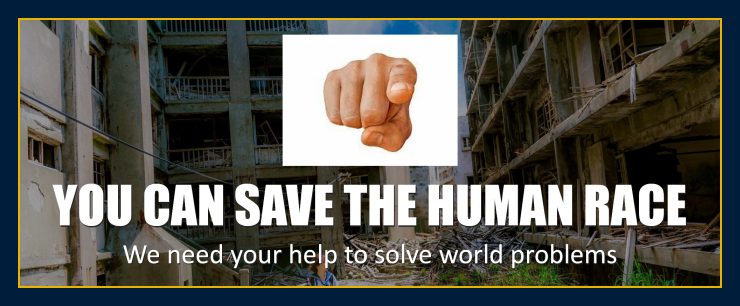 Learn how you can help save the human race.